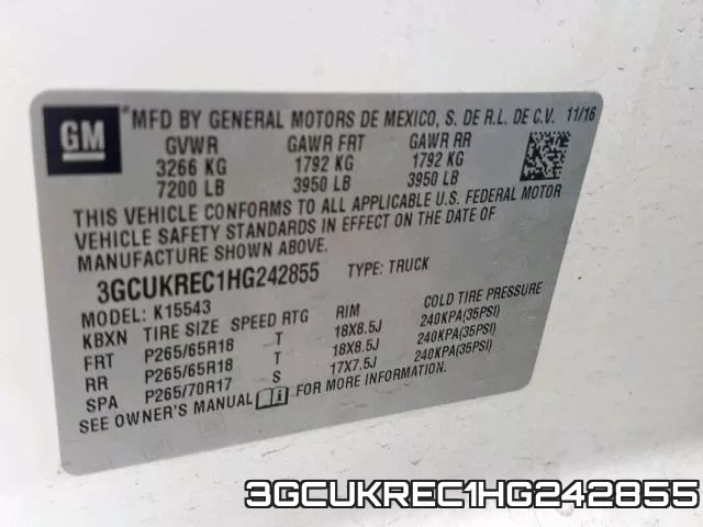 3GCUKREC1HG242855 фото 2