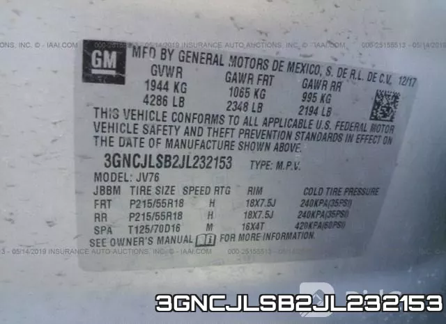 3GNCJLSB2JL232153 фото 10