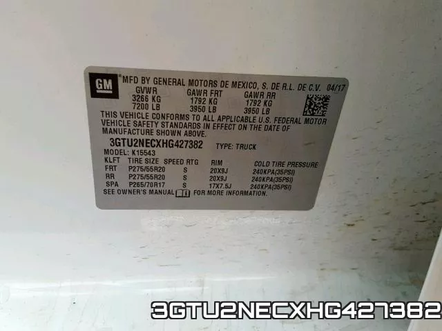 3GTU2NECXHG427382 фото 2
