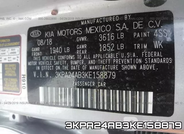 3KPA24AB3KE158879 фото 10