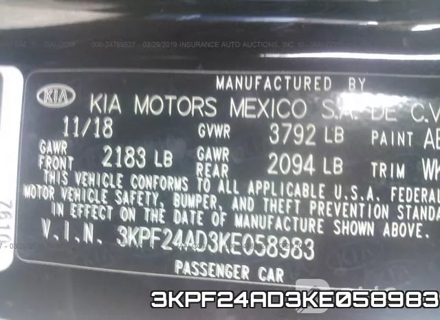 3KPF24AD3KE058983 фото 10