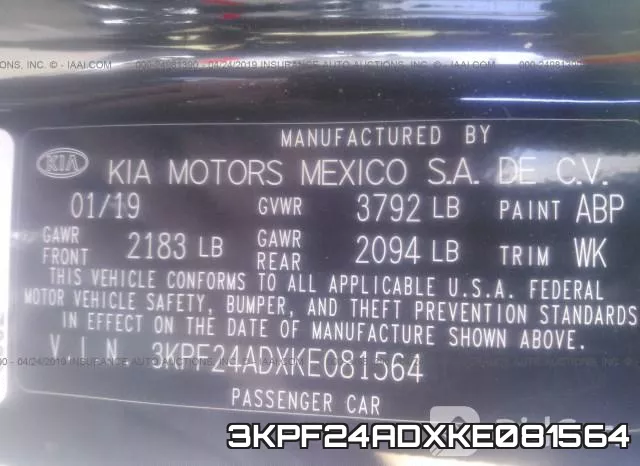3KPF24ADXKE081564 фото 10