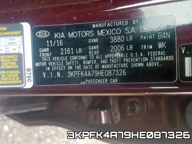 3KPFK4A79HE087326 фото 2