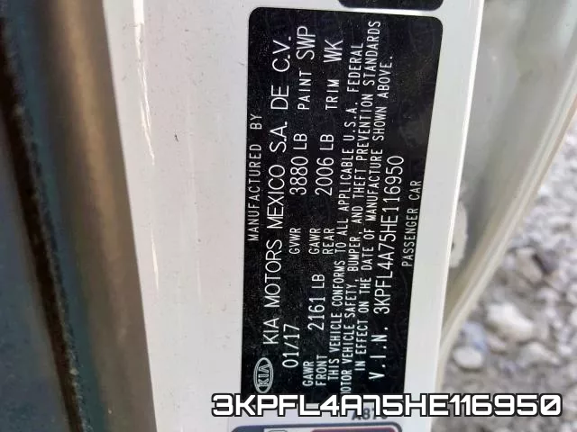 3KPFL4A75HE116950 фото 2