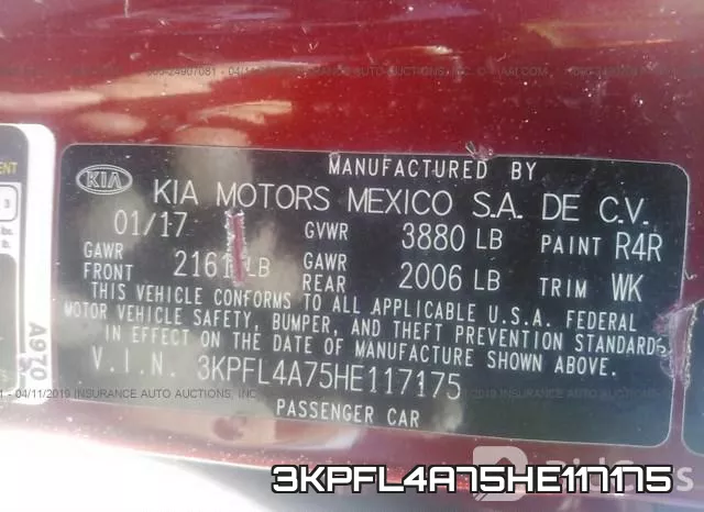 3KPFL4A75HE117175 фото 10