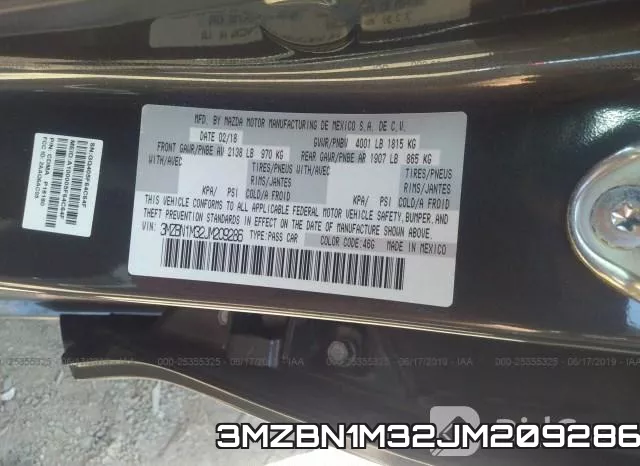 3MZBN1M32JM209286 фото 10