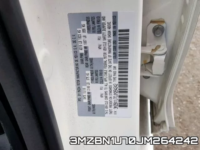 3MZBN1U70JM264242 фото 2