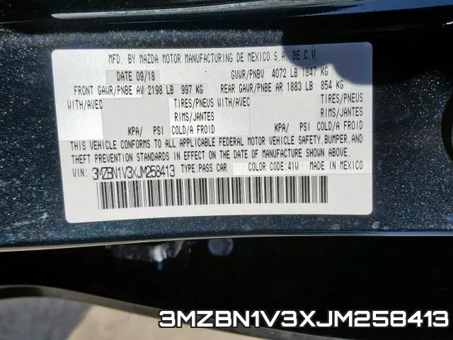 3MZBN1V3XJM258413 фото 2