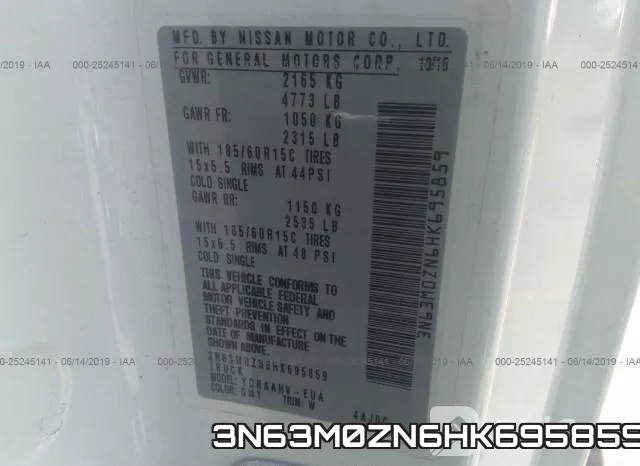 3N63M0ZN6HK695859 фото 10