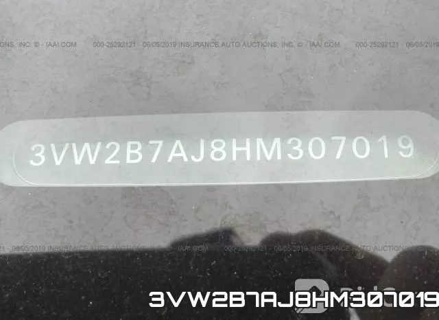 3VW2B7AJ8HM307019 фото 10
