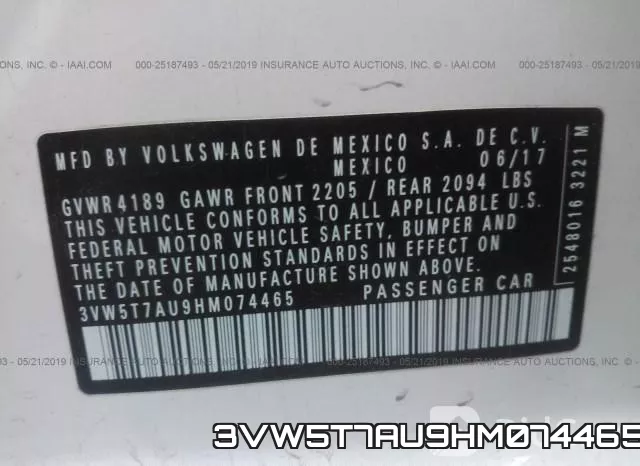 3VW5T7AU9HM074465 фото 10