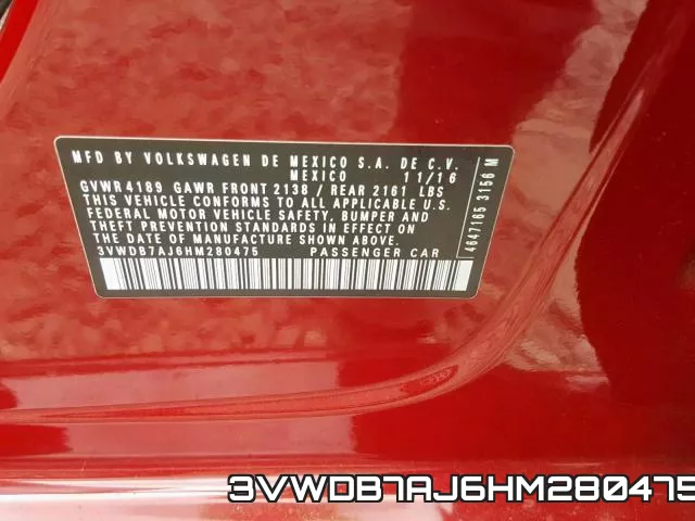 3VWDB7AJ6HM280475 фото 2