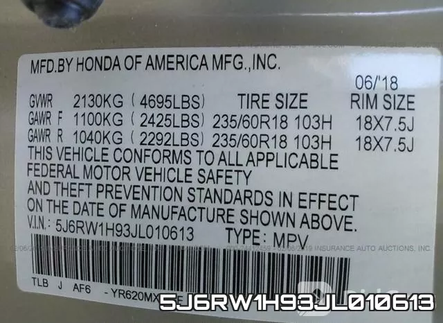 5J6RW1H93JL010613 фото 10
