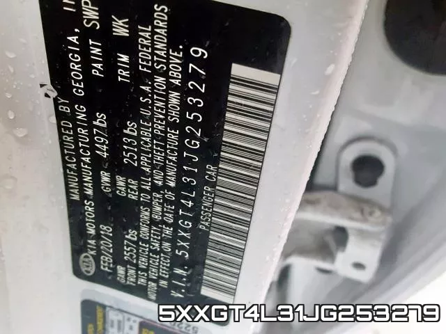 5XXGT4L31JG253279 фото 2