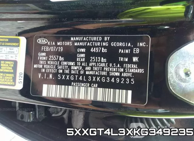 5XXGT4L3XKG349235 фото 10