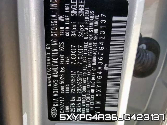 5XYPG4A36JG423137 фото 2