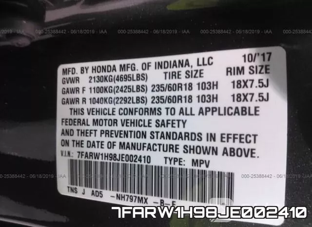 7FARW1H98JE002410 фото 10