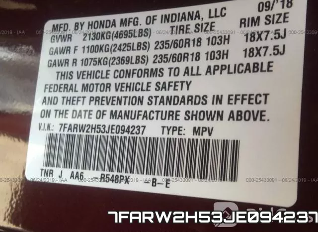7FARW2H53JE094237 фото 10