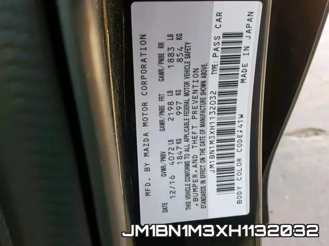 JM1BN1M3XH1132032 фото 2