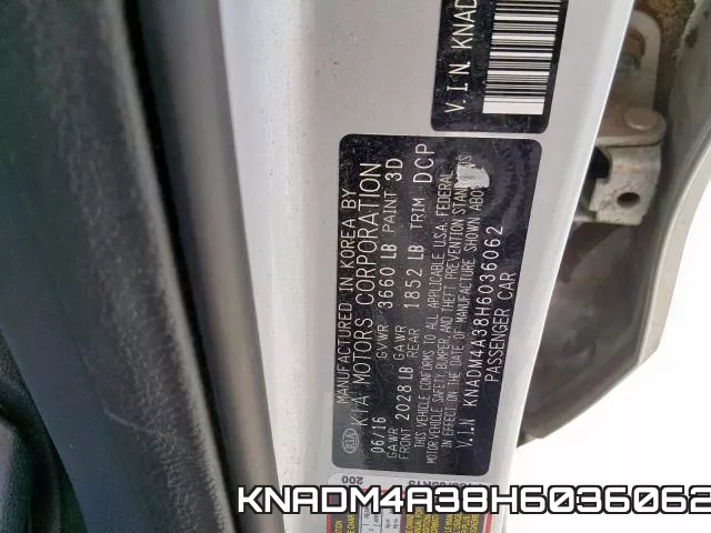 KNADM4A38H6036062 фото 2