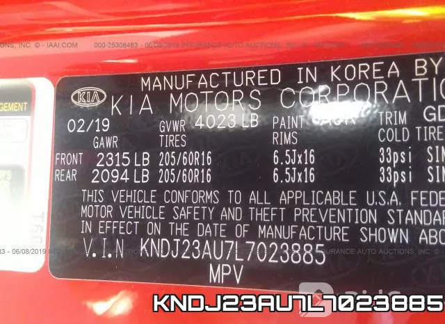 KNDJ23AU7L7023885 фото 10