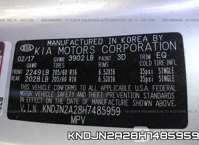 KNDJN2A28H7485959 фото 10