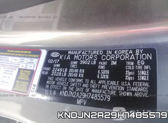 KNDJN2A29H7485579 фото 10