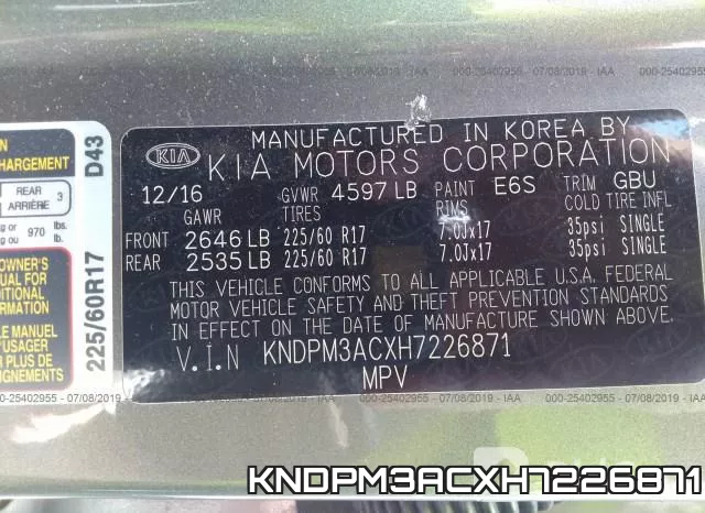 KNDPM3ACXH7226871 фото 10