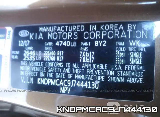KNDPMCAC9J7444130 фото 9