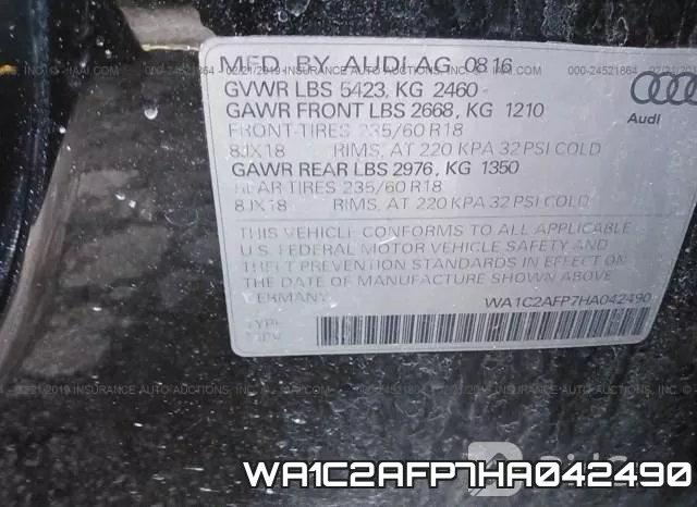 WA1C2AFP7HA042490 фото 10