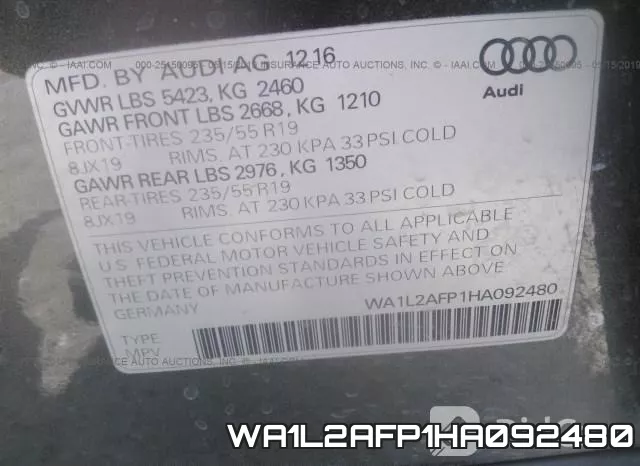 WA1L2AFP1HA092480 фото 10