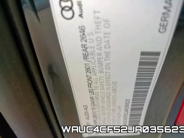 WAUC4CF52JA035623 фото 2