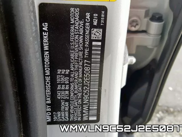 WMWLN9C52J2E50877 фото 2