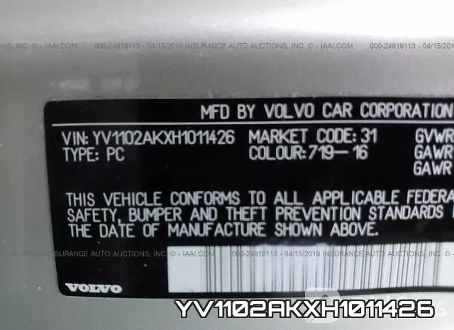 YV1102AKXH1011426 фото 10