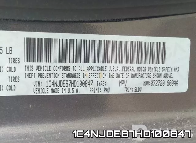 1C4NJDEB7HD100847 фото 10
