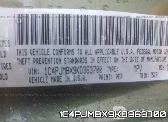 1C4PJMBX9KD363700 фото 9