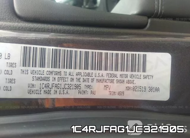 1C4RJFAG1JC321905 фото 10