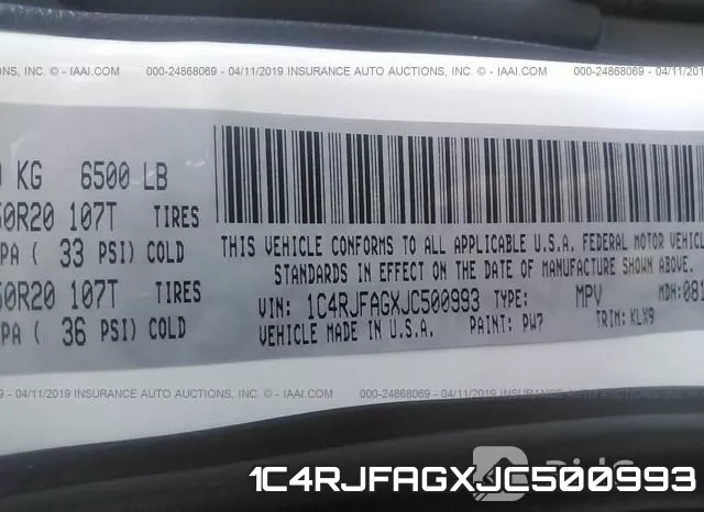 1C4RJFAGXJC500993 фото 10