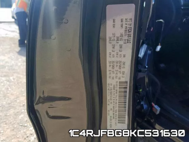 1C4RJFBG8KC531630 фото 2