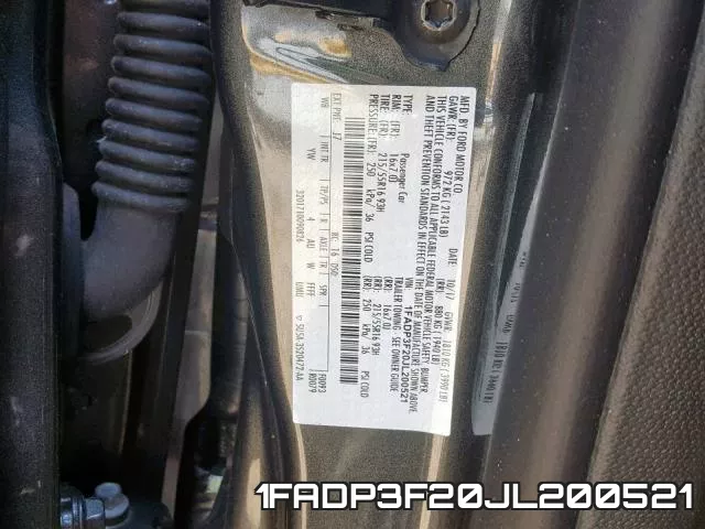 1FADP3F20JL200521 фото 2