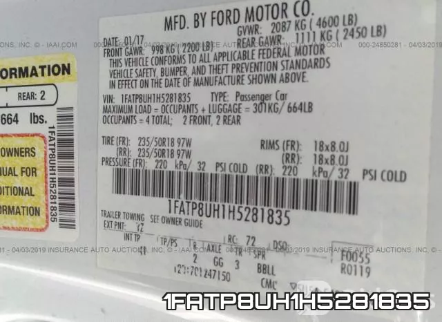 1FATP8UH1H5281835 фото 10