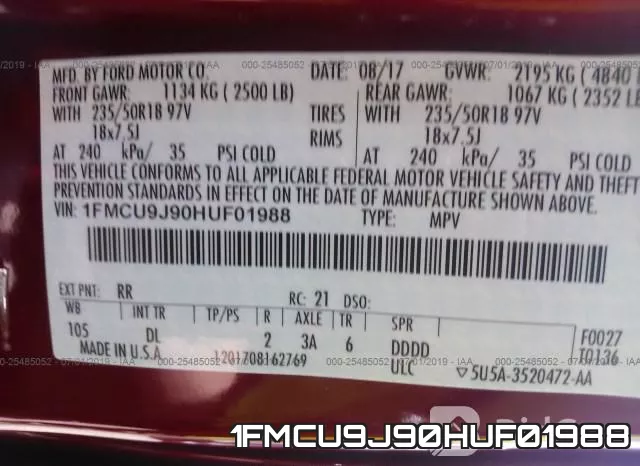 1FMCU9J90HUF01988 фото 10