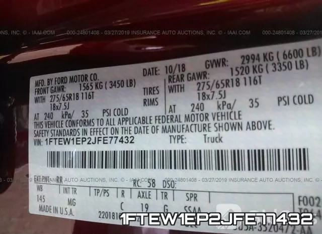 1FTEW1EP2JFE77432 фото 10
