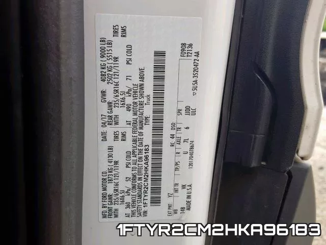 1FTYR2CM2HKA96183 фото 2