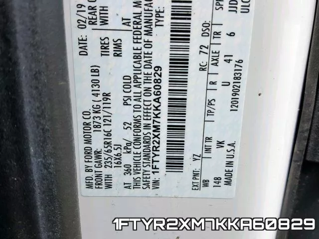 1FTYR2XM7KKA60829 фото 2
