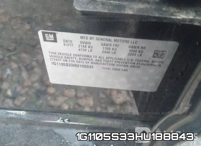 1G1105S33HU188843 фото 10