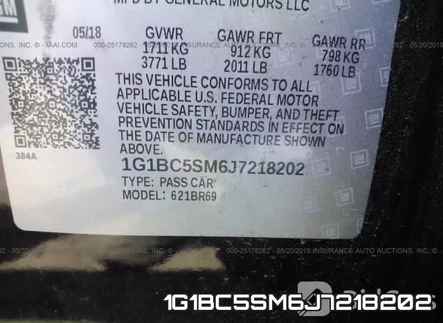 1G1BC5SM6J7218202 фото 10