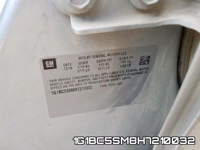 1G1BC5SM8H7210032 фото 2
