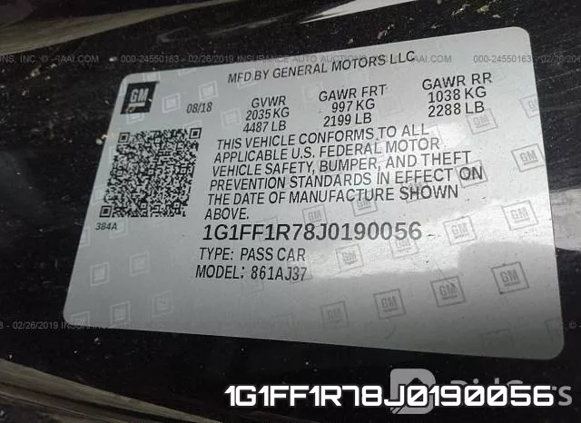 1G1FF1R78J0190056 фото 10