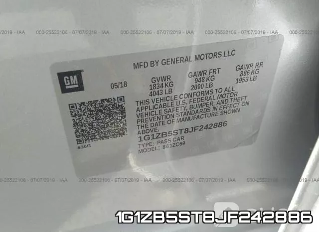 1G1ZB5ST8JF242886 фото 10